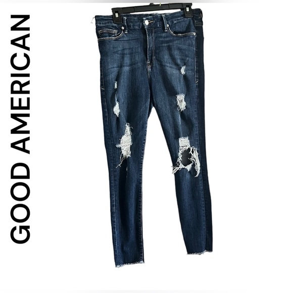 Good American Denim - GOOD AMERICAN Good Legs Skinny Jeans - Size 12